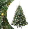 vidaXL Umjetno božićno drvce s stalakom Zelena 120 cm PE i PVC