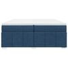 vidaXL Krevet s oprugama i madracem plavi 200 x 200 cm od tkanine