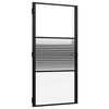 vidaXL Staklena vrata 102,5 x 3,5 x 201,5 cm Aluminij Crna