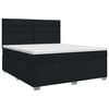 vidaXL Boxspring krevet s madracem Crna 160 x 200 cm Tkanina