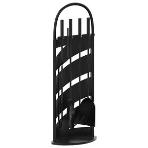 vidaXL Set alata za kamin od 5 dijelova 23x15x66 cm čelik