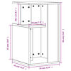 vidaXL Bočni stolić boja hrasta 35x35x60 cm od konstruiranog drva