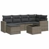 vidaXL 7-dijelni set vrtnih sofa sivi od poliratana