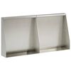 vidaXL Zid za zadržavanje 2 kom. 40 x 12 x 30 cm Nehrđajući čelik