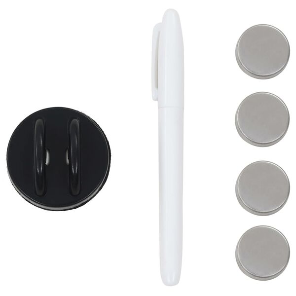 vidaXL Zidna magnetna ploča od stakla 60 x 60 cm