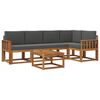 vidaXL Set vanjskih sofa 6 kom. Prirodna i antracit