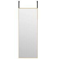 vidaXL Ogledalo za vrata zlatno 30 x 80 cm od stakla i aluminija