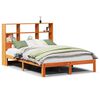 vidaXL Krevet s regalom za knjige bez madraca 135 x 190 cm od borovine