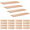 vidaXL Step treads 20 kom. 90 x 25 x 2 cm Prirodna Čvrsto drvo bukve