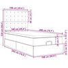 vidaXL Okvir kreveta s madracem bijela 100x200cm umjetna koža