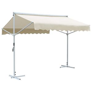 vidaXL Samostojeća tenda 3 x 3 m krem