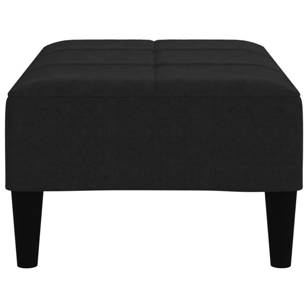 vidaXL Tabure od mikrovlakana crni