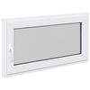 vidaXL Prozor za podrum RISOR 110 x 70 cm PVC i staklo Bijela