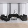 vidaXL 4-dijelni set sofa crni baršunasti