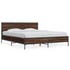 vidaXL Okvir kreveta boja hrasta 160x200 cm konstruirano drvo i metal