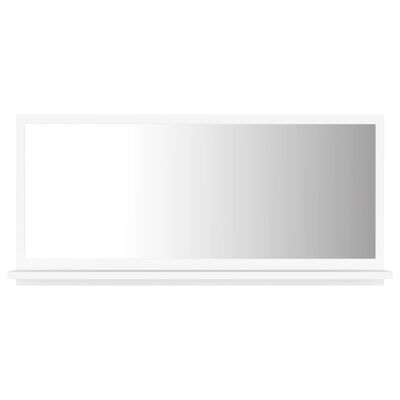 vidaXL Kupaonsko ogledalo bijelo 80 x 10,5 x 37 cm konstruirano drvo