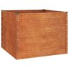 vidaXL Povi&scaron;ena vrtna gredica boja hrđe 100x100x77 cm čelik COR-TEN