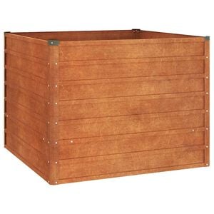 vidaXL Povi&scaron;ena vrtna gredica boja hrđe 100x100x77 cm čelik COR-TEN