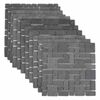 vidaXL Mozaik pločice Siva 30 x 30 cm Mramor