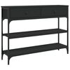 vidaXL Konzolni stol crni 100 x 25 x 75 cm od konstruiranog drva