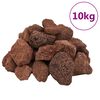 vidaXL Vulkansko kamenje 10 kg crveno 5 - 8 cm