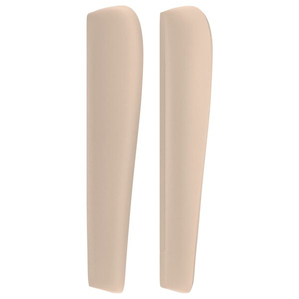 vidaXL Uzglavlje s u&scaron;ima boja cappuccina 147x23x118/128cm umjetna koža