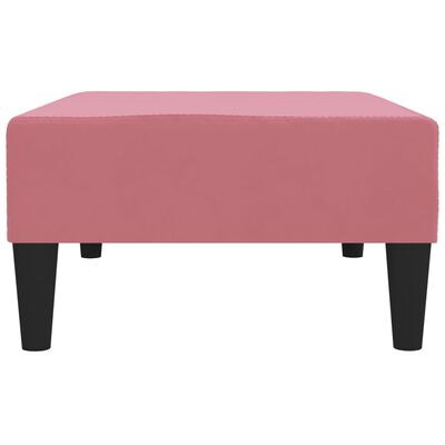 vidaXL Oslonac za noge ružičasti 78 x 56 x 32 cm baršunasti