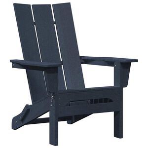 vidaXL Sklopiva Adirondack stolica Mornarsko plava 80,5 x 74,5 x 92 cm