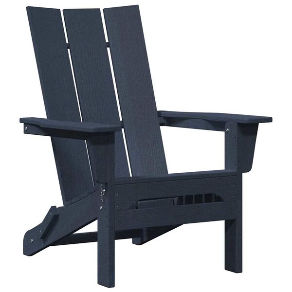 vidaXL Sklopiva Adirondack stolica Mornarsko plava 80,5 x 74,5 x 92 cm