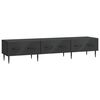 vidaXL TV ormar s ladicama Crna 147 x 34,5 x 30 cm Konstruirano drvo