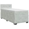 vidaXL Boxspring krevet s madracem Svjetlosiva 100 x 200 cm Bar&scaron;un