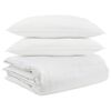 vidaXL Set deka s jastukom 3 pcs Bijelo Perje