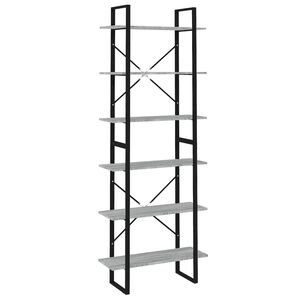 vidaXL Visoki ormarić siva boja hrasta 80x30x210 cm konstruirano drvo