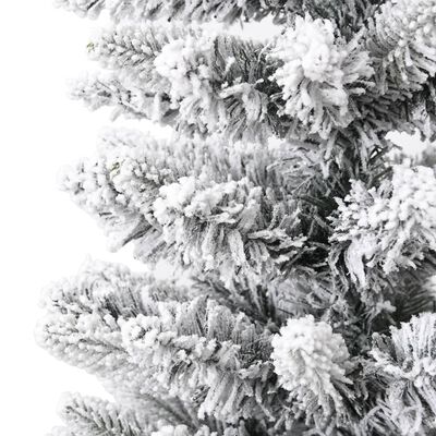 vidaXL Umjetno usko božićno drvce sa snijegom 180 cm PVC i PE