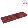 vidaXL Samoljepljivi stepenasti ulošci 15 pcs Crvena 65 x 21 x 4 cm