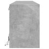 vidaXL Zidni TV ormarić s LED svjetlima siva boja betona 180x31x45 cm