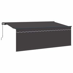 vidaXL Povlačivi tende Antracit 400 x 200 cm Poliester i aluminij
