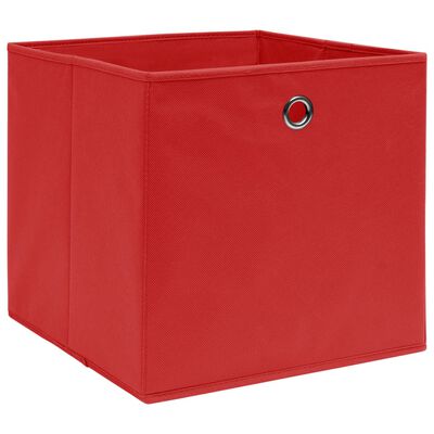 vidaXL Kutije za pohranu 10 kom crvene 32 x 32 x 32 cm od tkanine