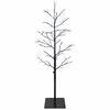 vidaXL Božićno drvce s izgledom breze Crna 120 cm Čelik