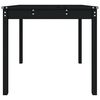 vidaXL Vrtni stol crni 82,5 x 82,5 x 76 cm od masivne borovine