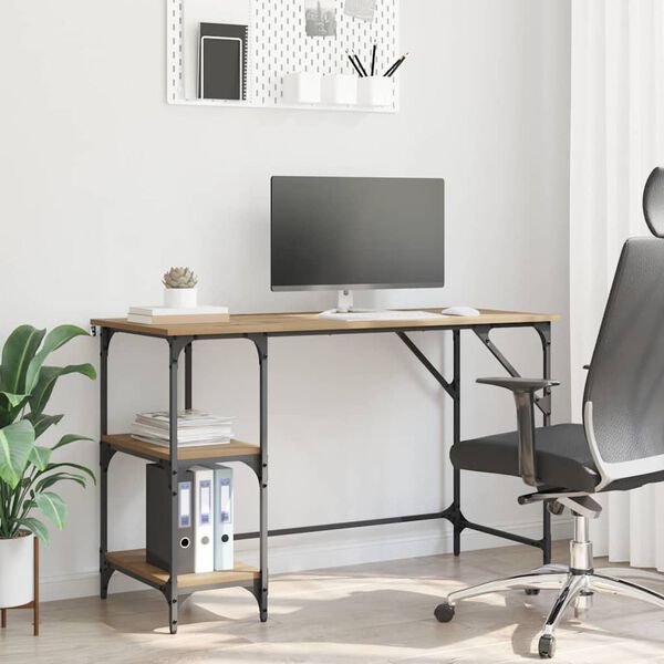 vidaXL Stol Umjetnički hrast 120 x 50 x 75 cm Konstruirano drvo