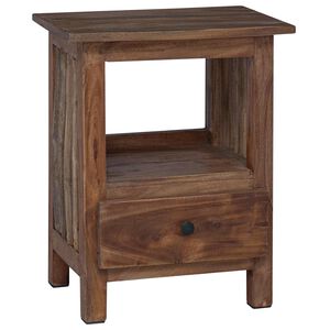 vidaXL Noćni ormarić Smeđa 30 x 30 x 47 cm Čvrsto drvo iz reciklaže