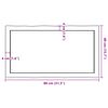 vidaXL Stolna ploča 80x40x(2-6) cm od hrastovine sa živim rubom