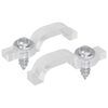 vidaXL LED Trake za sponice 2 pcs *Transparent*an 23,8 x 7,3 x 4,3 mm