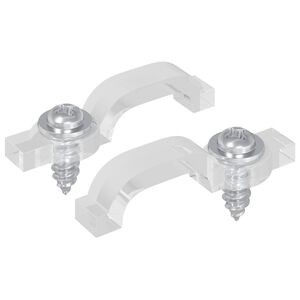 vidaXL LED Trake za sponice 2 pcs *Transparent*an 23,8 x 7,3 x 4,3 mm