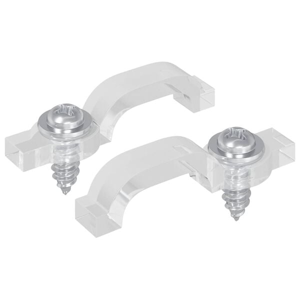 vidaXL LED Trake za sponice 2 pcs *Transparent*an 23,8 x 7,3 x 4,3 mm