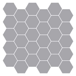 vidaXL Heksagonska pločica 10 pcs Siva 30 x 30 cm Poliuretan i PET