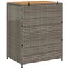 vidaXL Cabinet s policom Siva 70 x 50 x 87 cm Poliester i Roly Rattan