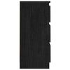 vidaXL Noćni ormarići 2 kom crni 40 x 29,5 x 64 cm od masivne borovine