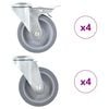 vidaXL Okretni kotačići s otvorom za vijke 8 kom 100 mm